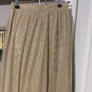 Alter’d State Gold Maxi Skirt